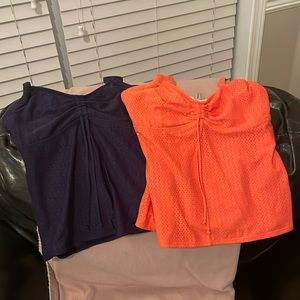 Set of two Lands End Tankini tops